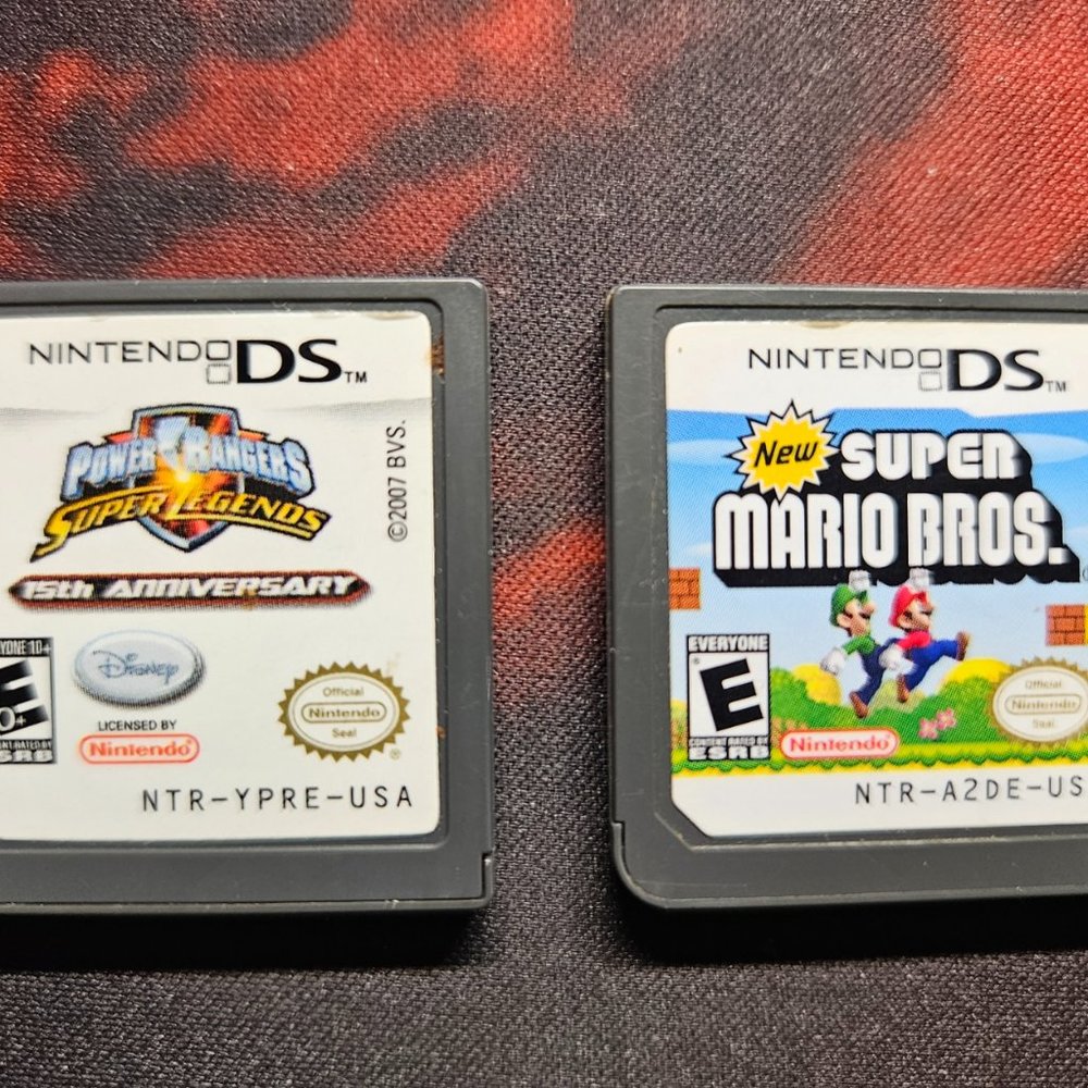 Nintendo DS Power Rangers Super Legends & New Super Mario Bros. Loose